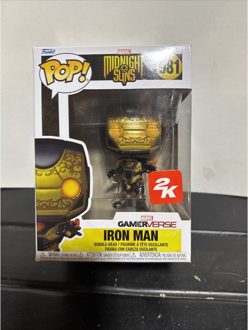 Funko Pop! Marvel Midnight Suns Iron Man 2K #981 GameStop Exclusive